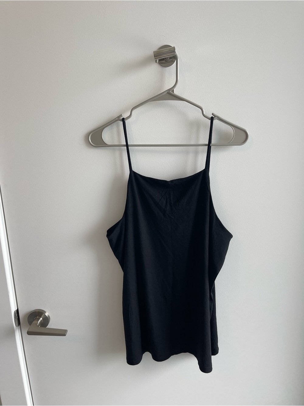 J Crew Soft  Black Spaghetti Strap Women's Tank Top